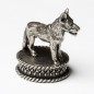 Preview: Versilberte Abschlussfigur SCHÄFERHUND