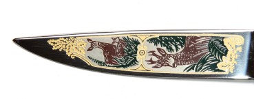 Bavarian blade with coloured etching 16