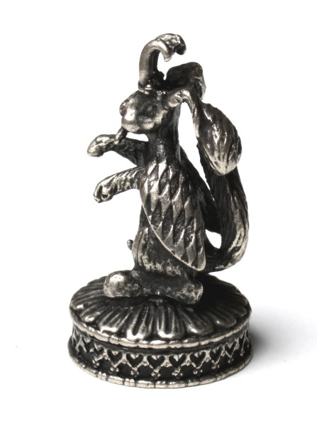 Versilberte Abschlussfigur WOLPERTINGER